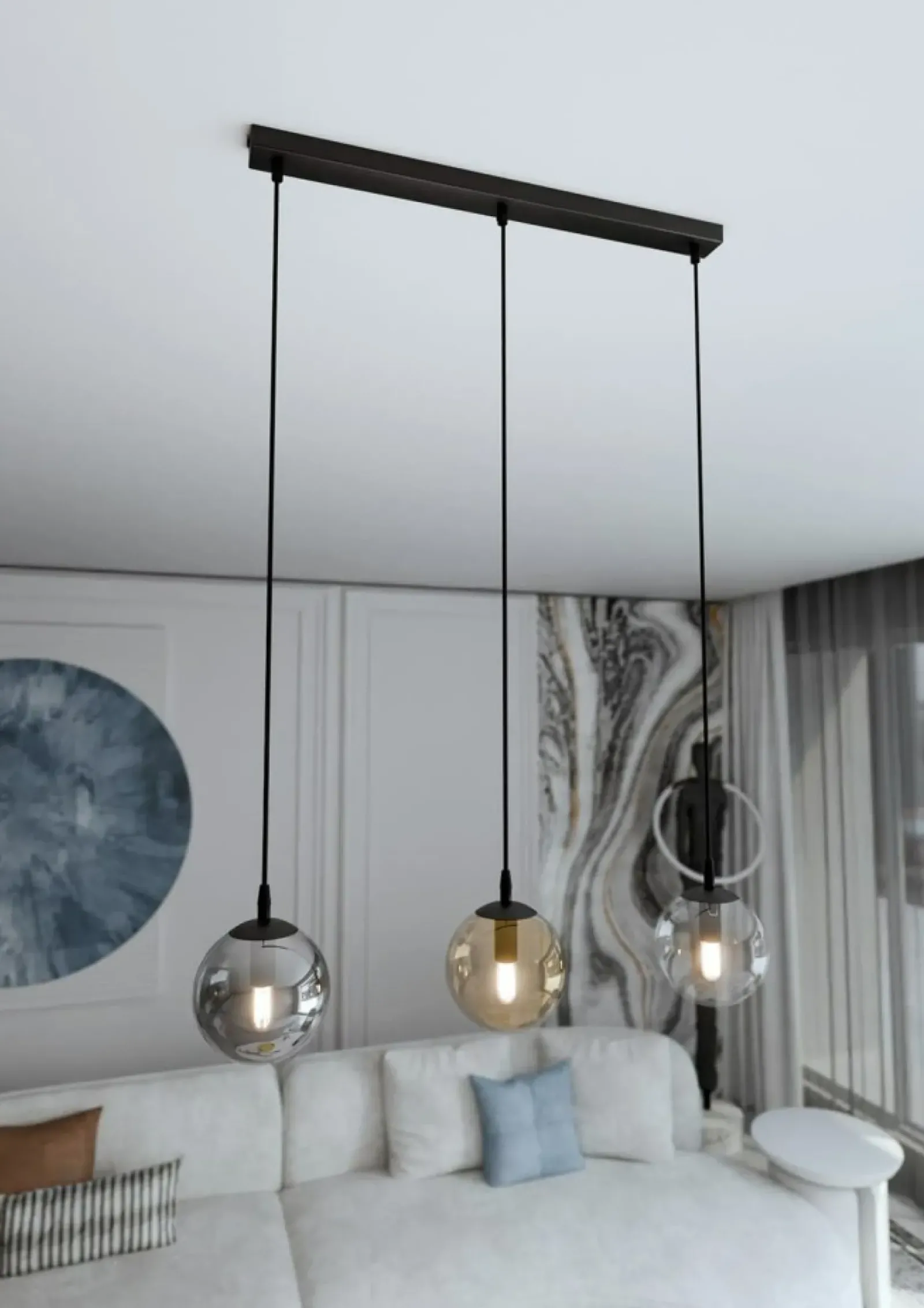 Sklep Kaja Lampa wisząca z kolorowymi kloszami 714/3 | Kaja Oświetlenie Discount