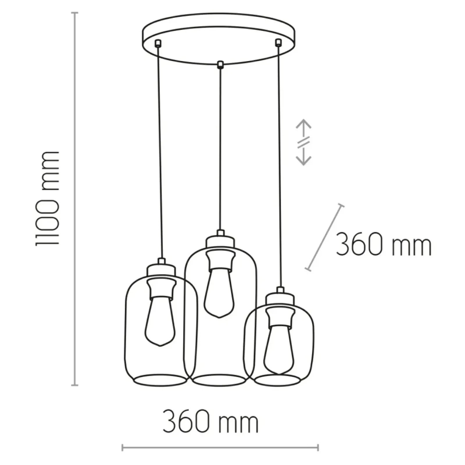 Sklep Kaja Lampa wisząca z kolorowymi kloszami TK 3325 MARCO | Kaja Oświetlenie Store