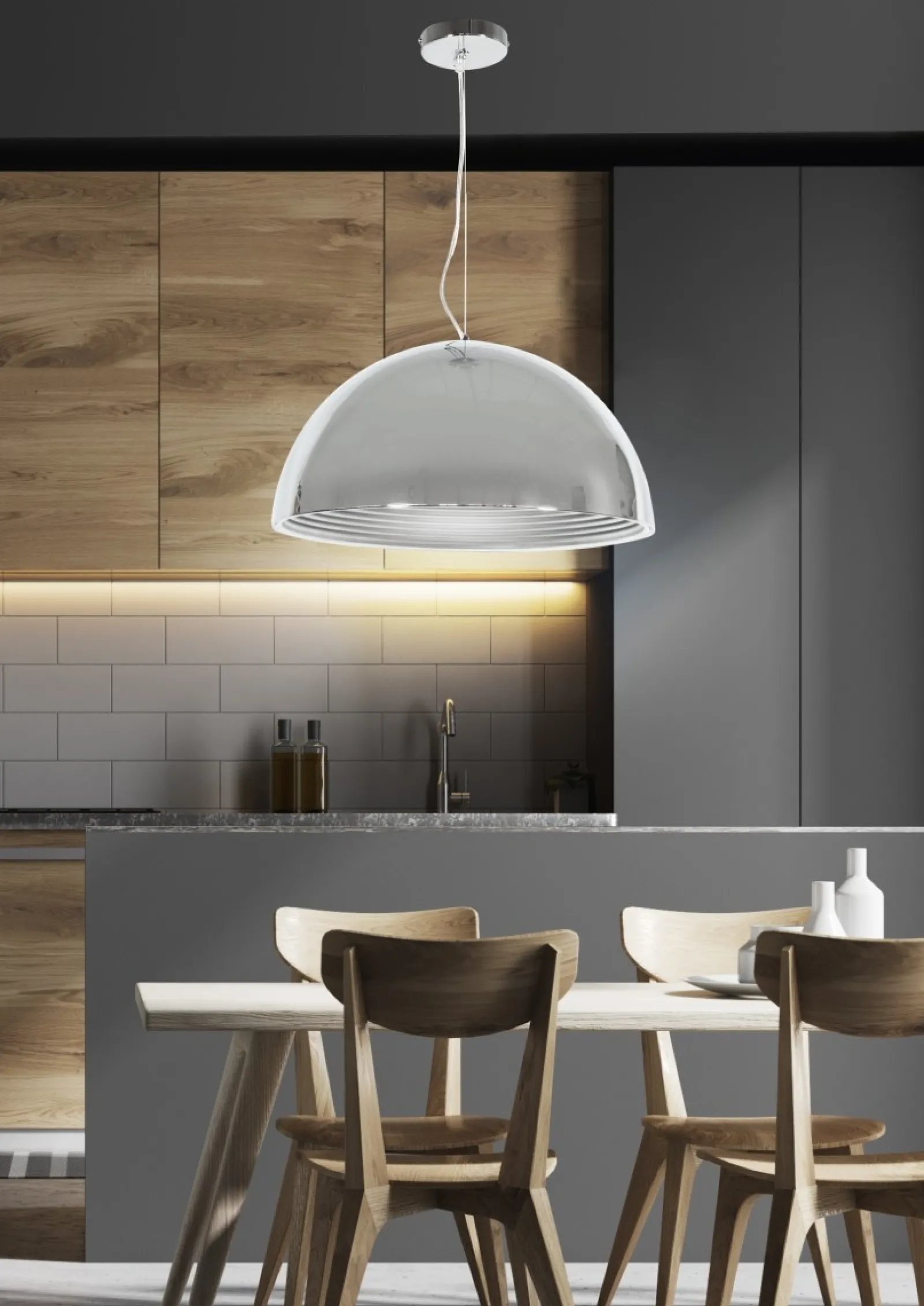 Sklep Kaja Lampa wisząca z kopułowym kloszem 31-26361 DORADA | Kaja Oświetlenie* Randole Tradycyjne