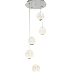 Sklep Kaja Lampa wisząca z kulami LED PND-12220121-5A-CR ROSARIO | Kaja Sale