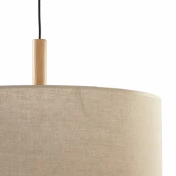 Sklep Kaja Lampa wisząca z lnianym abażurem TK 6107 DEVA | Kaja Oświetlenie beż Cheap