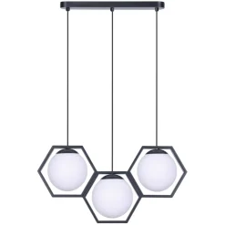 Sklep Kaja Lampa wisząca z matowymi kloszami w ramkach K-4786 | Kaja Oświetlenie Best