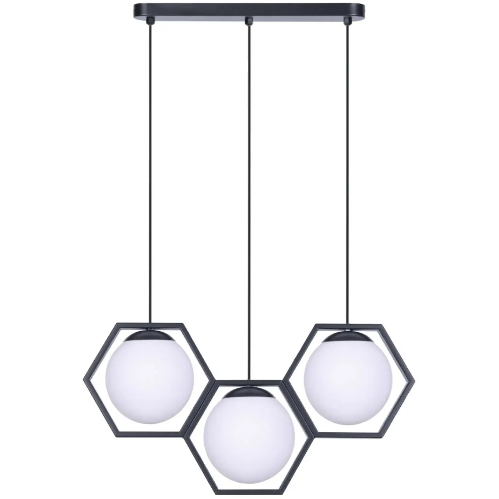 Sklep Kaja Lampa wisząca z matowymi kloszami w ramkach K-4786 | Kaja Oświetlenie Best