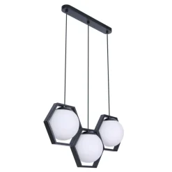 Sklep Kaja Lampa wisząca z matowymi kloszami w ramkach K-4786 | Kaja Oświetlenie Best