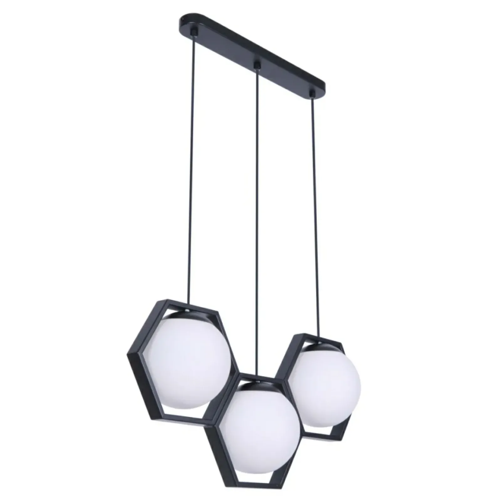 Sklep Kaja Lampa wisząca z matowymi kloszami w ramkach K-4786 | Kaja Oświetlenie Best