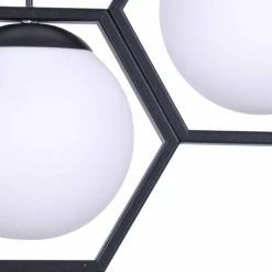 Sklep Kaja Lampa wisząca z matowymi kloszami w ramkach K-4786 | Kaja Oświetlenie Best