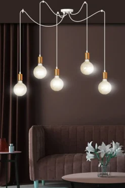 Sklep Kaja Lampa wisząca z miedzianymi gwintami 447/5 | Kaja Oświetlenie Flash Sale