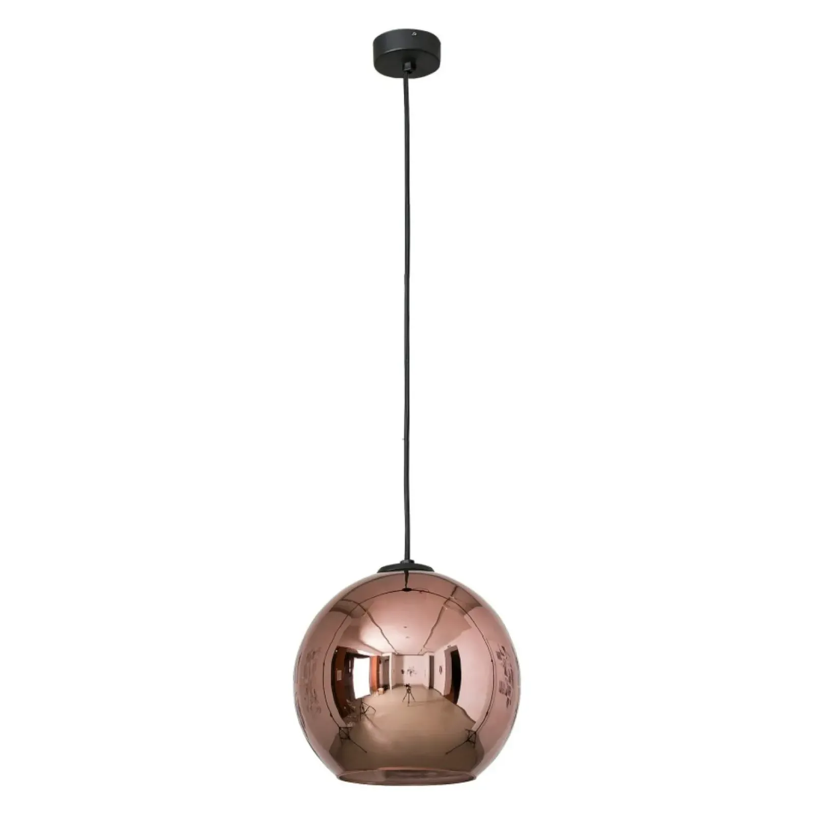Sklep Kaja Lampa wisząca z miedzianym, lustrzanym kloszem 9058 | Kaja Oświetlenie miedź Best