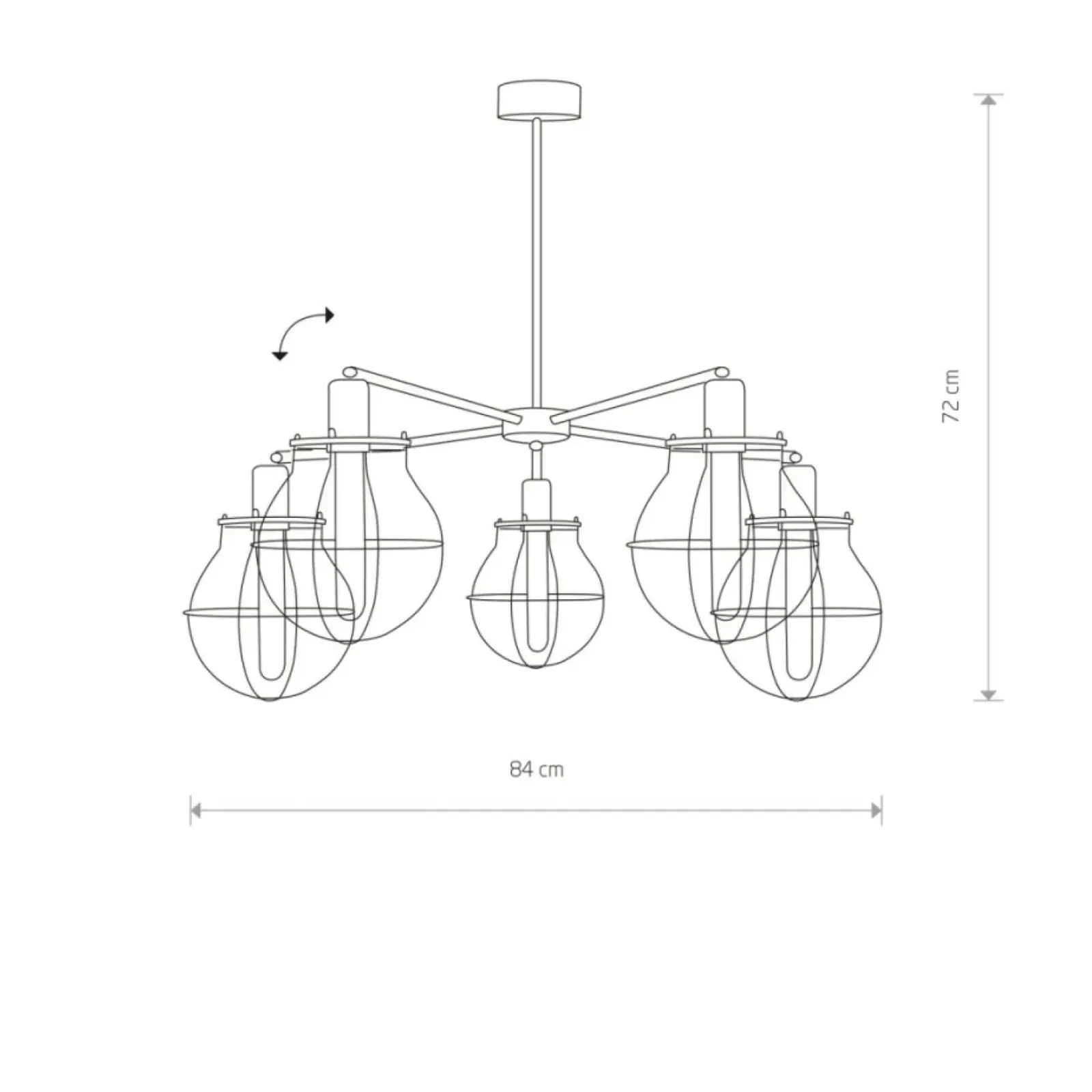 Sklep Kaja Lampa wisząca z miedzianymi elementami 9738 | Kaja Oświetlenie czarny Shop