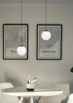 Sklep Kaja Lampa wisząca z mlecznym kloszem 16 cm K-4921 | Kaja Oświetlenie Flash Sale