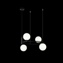 Sklep Kaja Lampa wisząca z mlecznymi kloszami MOD013PL-04B RING | Kaja Clearance
