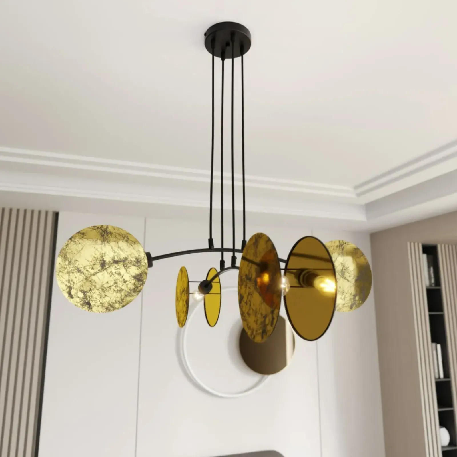 Sklep Kaja Lampa wisząca z nietypowymi abażurami 1326/4 MOTIF | Kaja Oświetlenie Hot