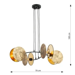 Sklep Kaja Lampa wisząca z nietypowymi abażurami 1326/4 MOTIF | Kaja Oświetlenie Hot