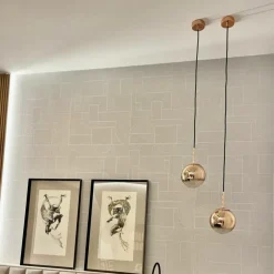 Sklep Kaja Lampa wisząca z okrągłym, złotym kloszem LP-2844/1P S GD z serii PALLA Discount