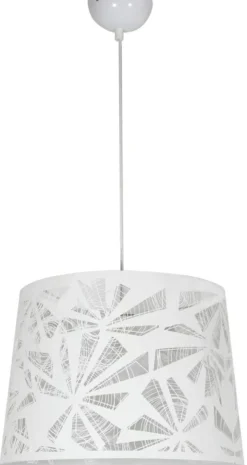 Sklep Kaja Lampa wisząca z ozdobnym abażurem 31-49131 ORLANDO | Kaja Oświetlenie biały Outlet