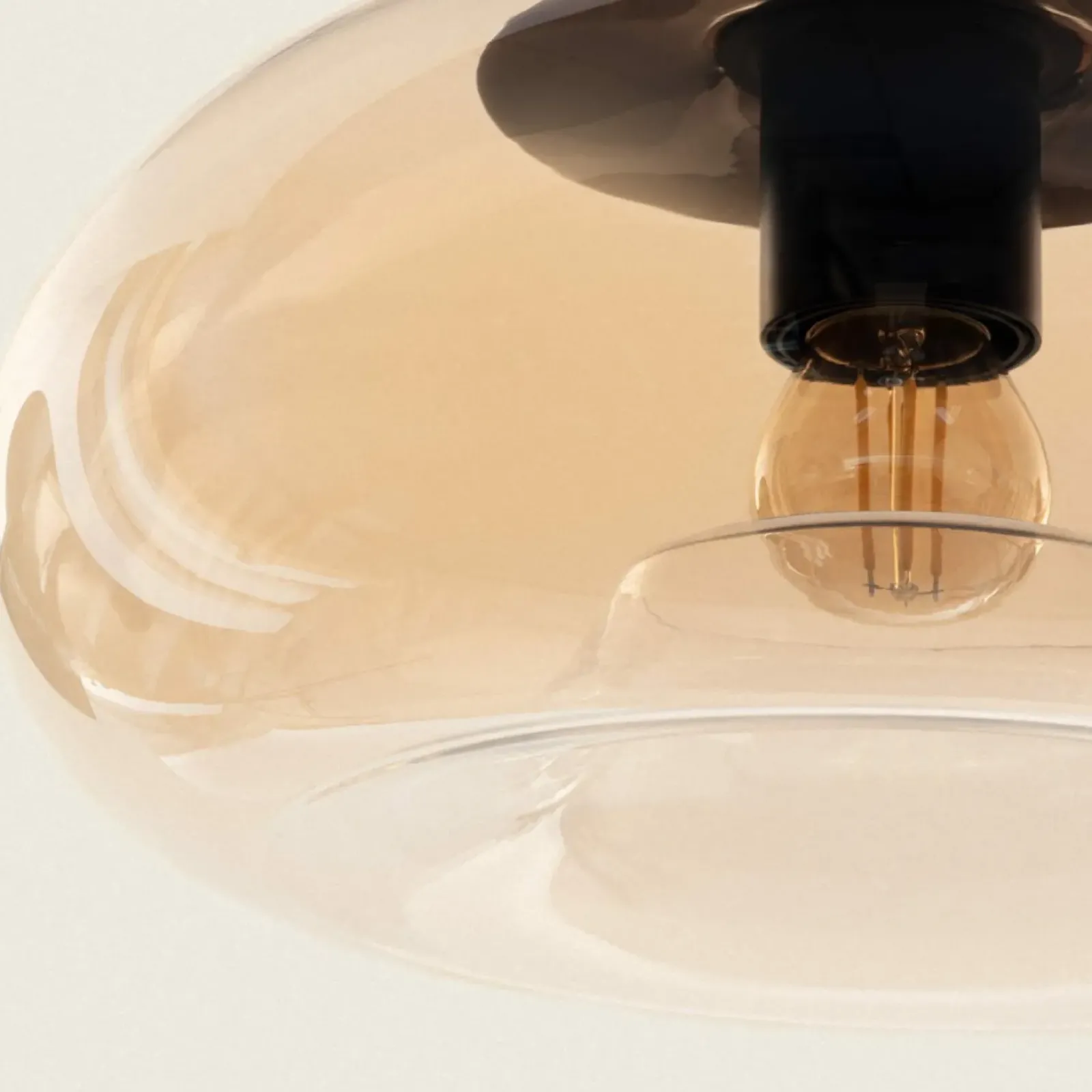 Sklep Kaja Lampa wisząca z ozdobnym kloszem ABR-LWCM-E27 TESORO | Kaja miodowy Flash Sale