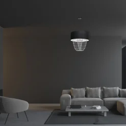 Sklep Kaja Lampa wisząca z ozdobnymi kryształkami MLP6432 z serii ALMERIA | Kaja Oświetleni* Żyrandole Z Abażurem
