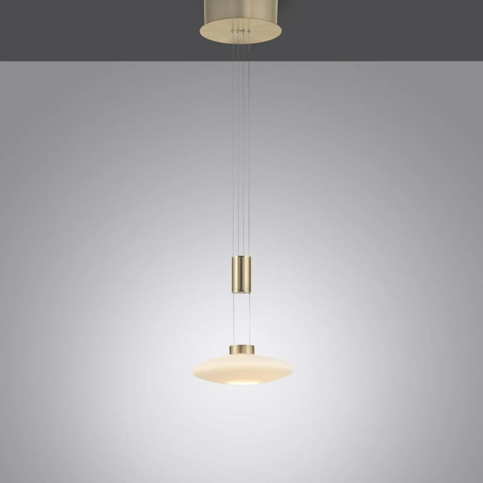 Sklep Kaja Lampa wisząca z pamięcią po wyłączeniu 2080-60 z serii LAUTADA | Kaja mosiądz Store