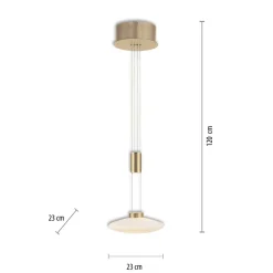 Sklep Kaja Lampa wisząca z pamięcią po wyłączeniu 2080-60 z serii LAUTADA | Kaja mosiądz Store