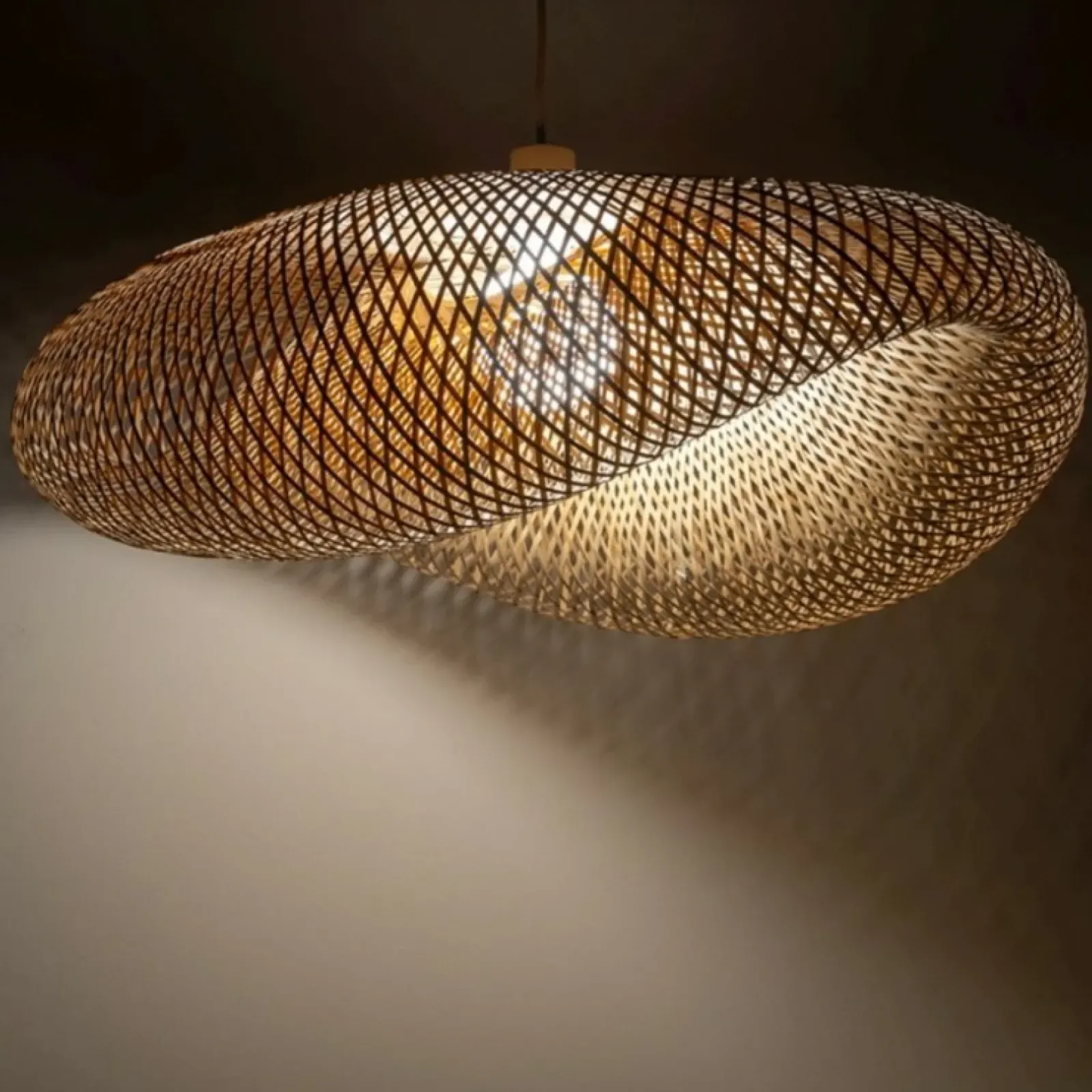 Sklep Kaja Lampa wisząca z plecionym abażurem boho 11397 HAVANA | Kaja Store