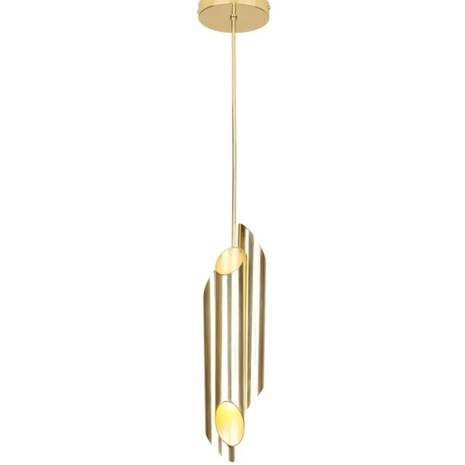 Sklep Kaja Lampa wisząca z połączonymi, złotymi tubami MZ5014 LIBRA | Kaja Discount