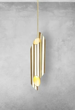 Sklep Kaja Lampa wisząca z połączonymi, złotymi tubami MZ5014 LIBRA | Kaja Discount