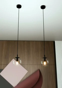 Sklep Kaja Lampa wisząca z przezroczystym kulistym kloszem 711/1 | Kaja Flash Sale