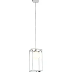 Sklep Kaja Lampa wisząca z ramką i kulą MD-BR4367-D1 CH DAISY | Kaja Oświetlenie chrom Hot