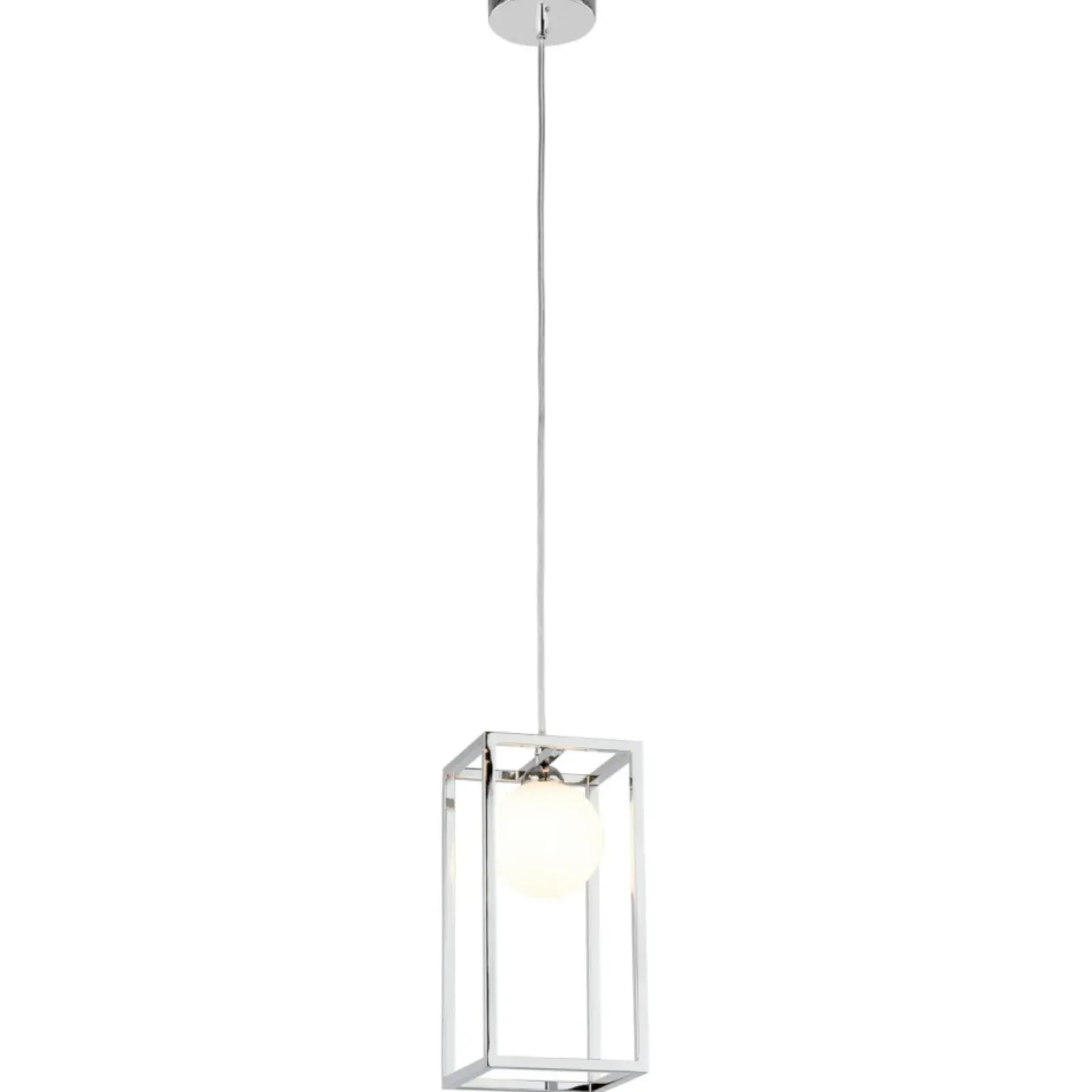 Sklep Kaja Lampa wisząca z ramką i kulą MD-BR4367-D1 CH DAISY | Kaja Oświetlenie chrom Hot