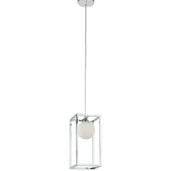 Sklep Kaja Lampa wisząca z ramką i kulą MD-BR4367-D1 CH DAISY | Kaja Oświetlenie chrom Hot