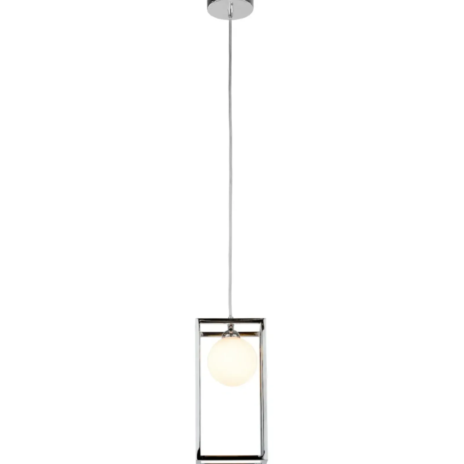 Sklep Kaja Lampa wisząca z ramką i kulą MD-BR4367-D1 CH DAISY | Kaja Oświetlenie chrom Hot