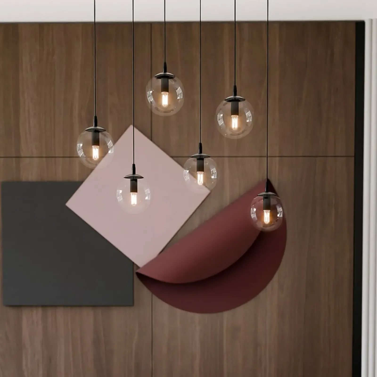 Sklep Kaja Lampa wisząca z regulacją wysokości kloszy 711/6 | Kaja Oświetlenie Shop