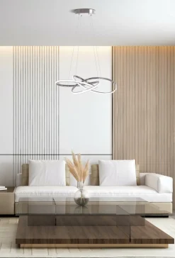 Sklep Kaja Lampa wisząca z regulowaną wysokością, LED 68W K-8181 z serii BALTO | Kaja Oświe chrom Shop