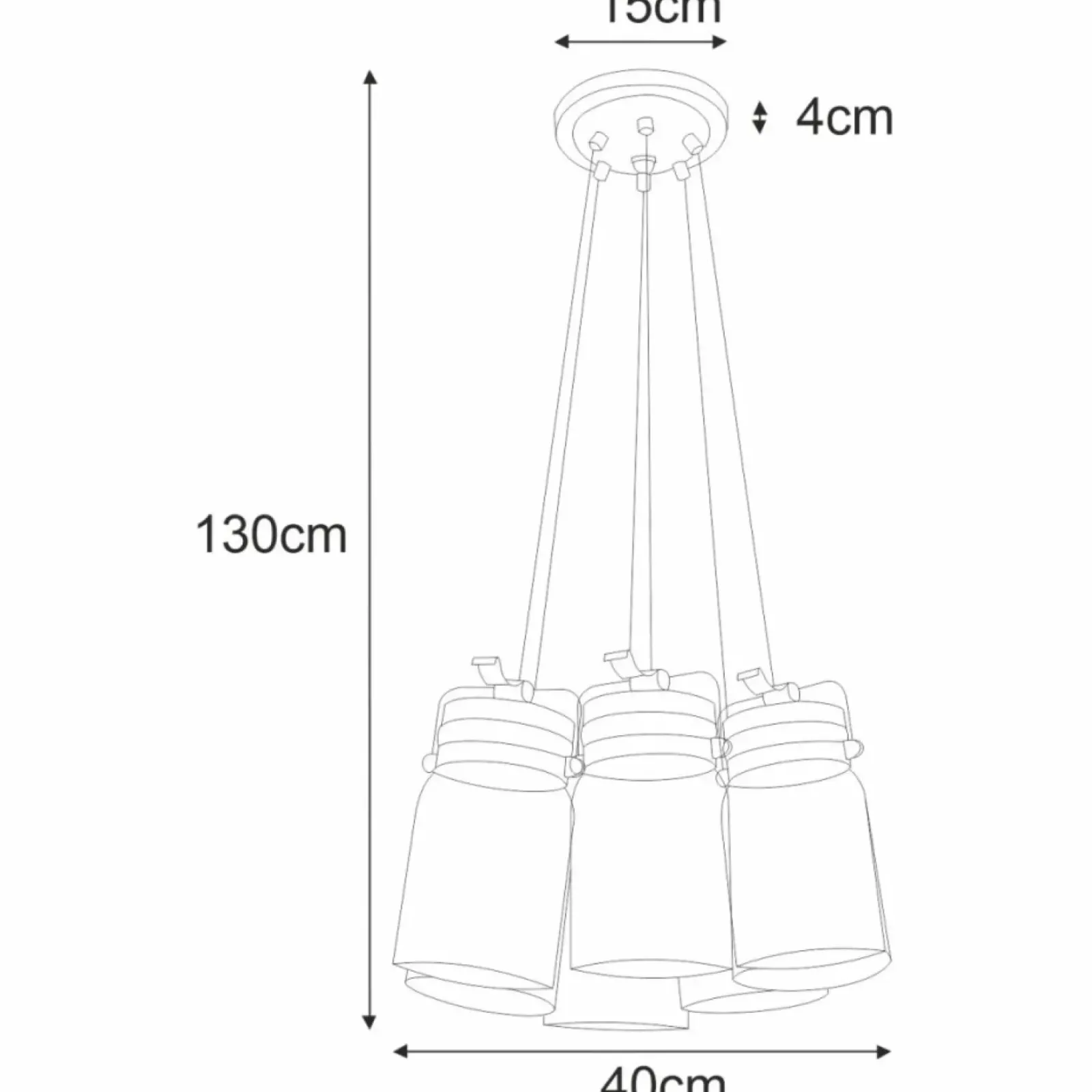 Sklep Kaja Lampa wisząca z regulowanymi zwisami K-8004-6 RAVEN | Kaja Oświetlenie brąz Online