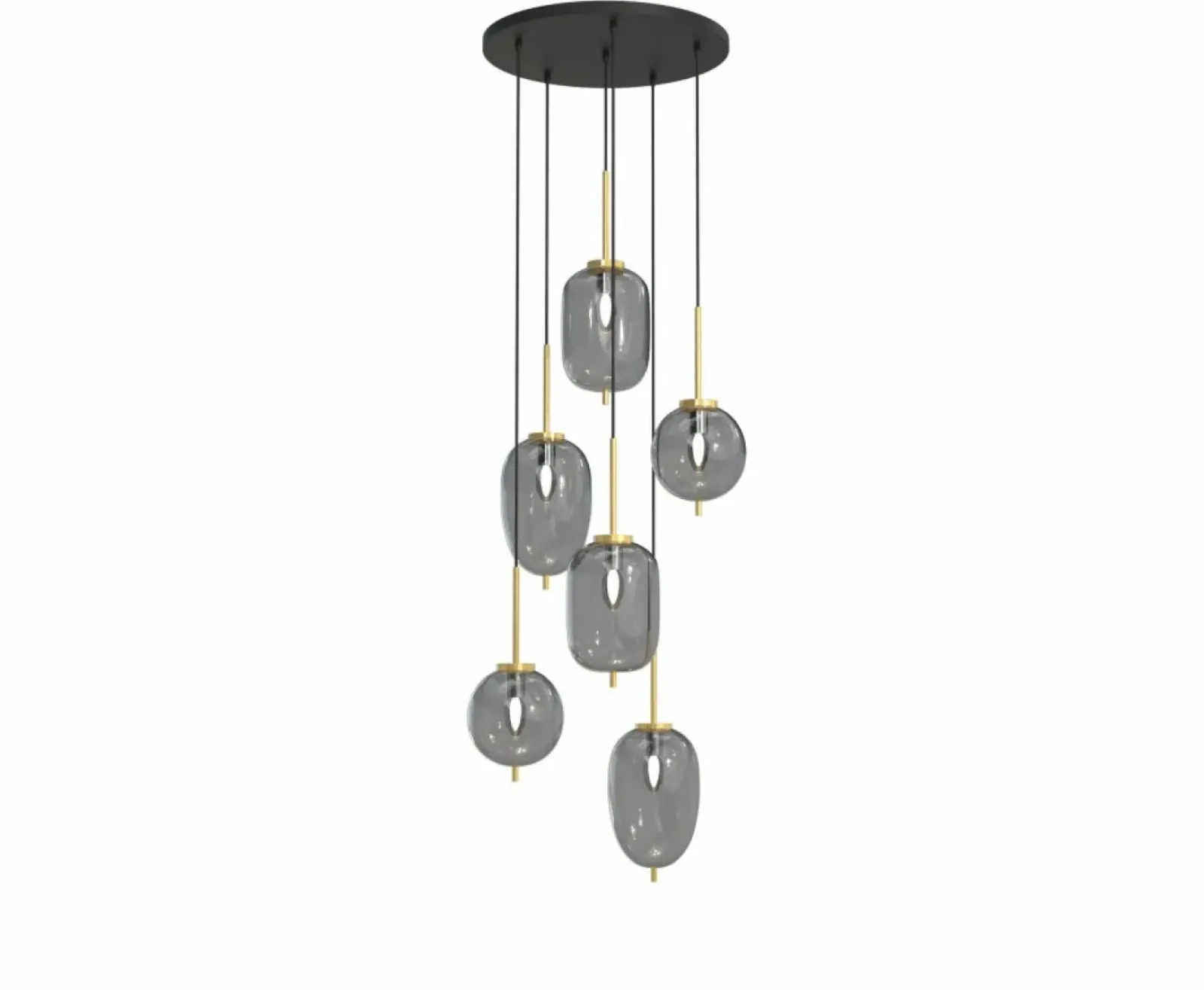 Sklep Kaja Lampa wisząca z różnymi kloszami WF 5007-502 BELLEVILLE | Kaja Best Sale
