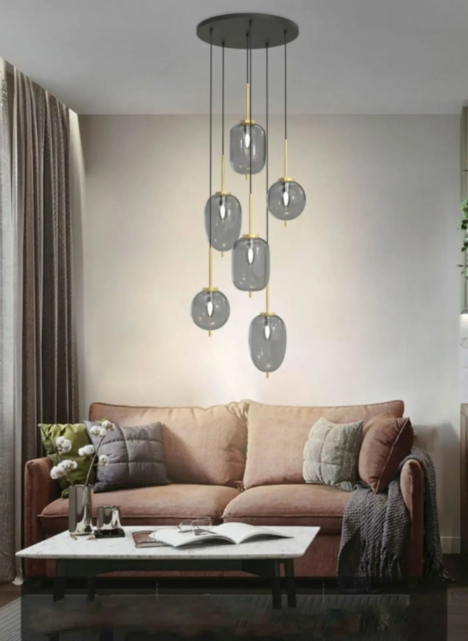 Sklep Kaja Lampa wisząca z różnymi kloszami WF 5007-502 BELLEVILLE | Kaja Best Sale