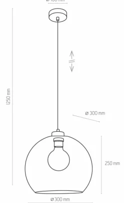 Sklep Kaja Lampa wisząca z różowym, okrągłym kloszem TK 2764 CUBUS | Kaja Hot