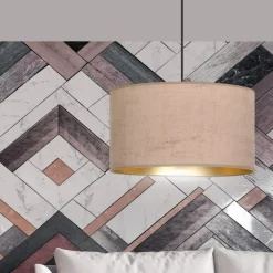Sklep Kaja Lampa wisząca z szerokim, różowym abażurem 1053/1 HILDE | Kaja Best Sale