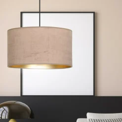 Sklep Kaja Lampa wisząca z szerokim, różowym abażurem 1053/1 HILDE | Kaja Best Sale