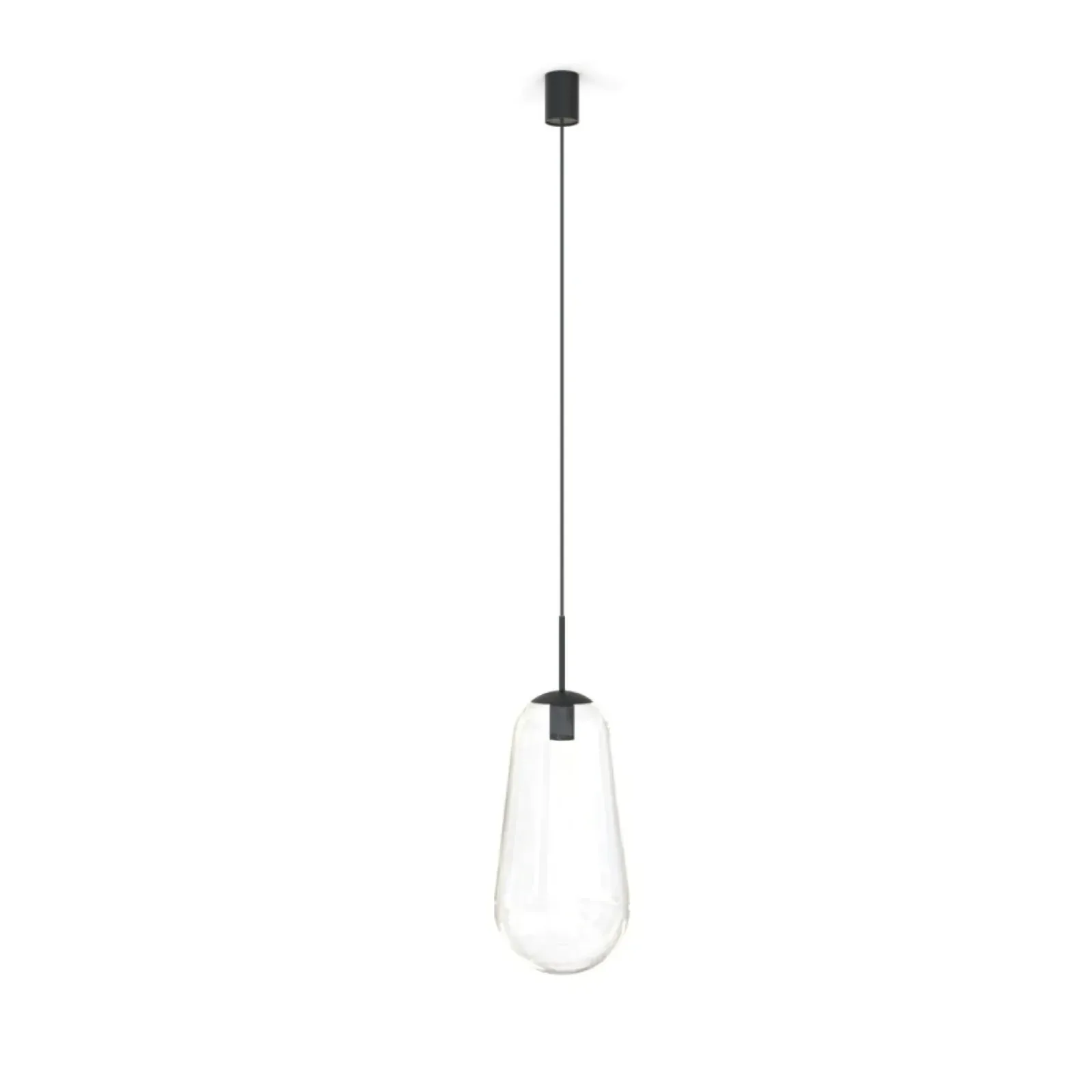 Sklep Kaja Lampa wisząca z m kloszem 7797 | Kaja Oświetlenie transparentny Outlet