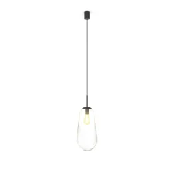 Sklep Kaja Lampa wisząca z m kloszem 7797 | Kaja Oświetlenie transparentny Outlet