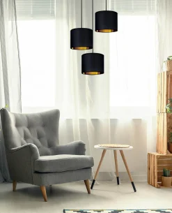 Sklep Kaja Lampa wisząca z trzema dekoracyjnymi abażurami K-4326 | Kaja* Żyrandole Z Abażurem|Żyrandole Z Abażurami