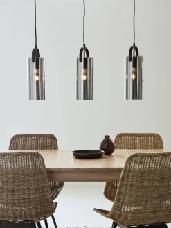 Sklep Kaja Lampa wisząca z trzema kloszami w kształcie tub 108219 | Kaja Flash Sale