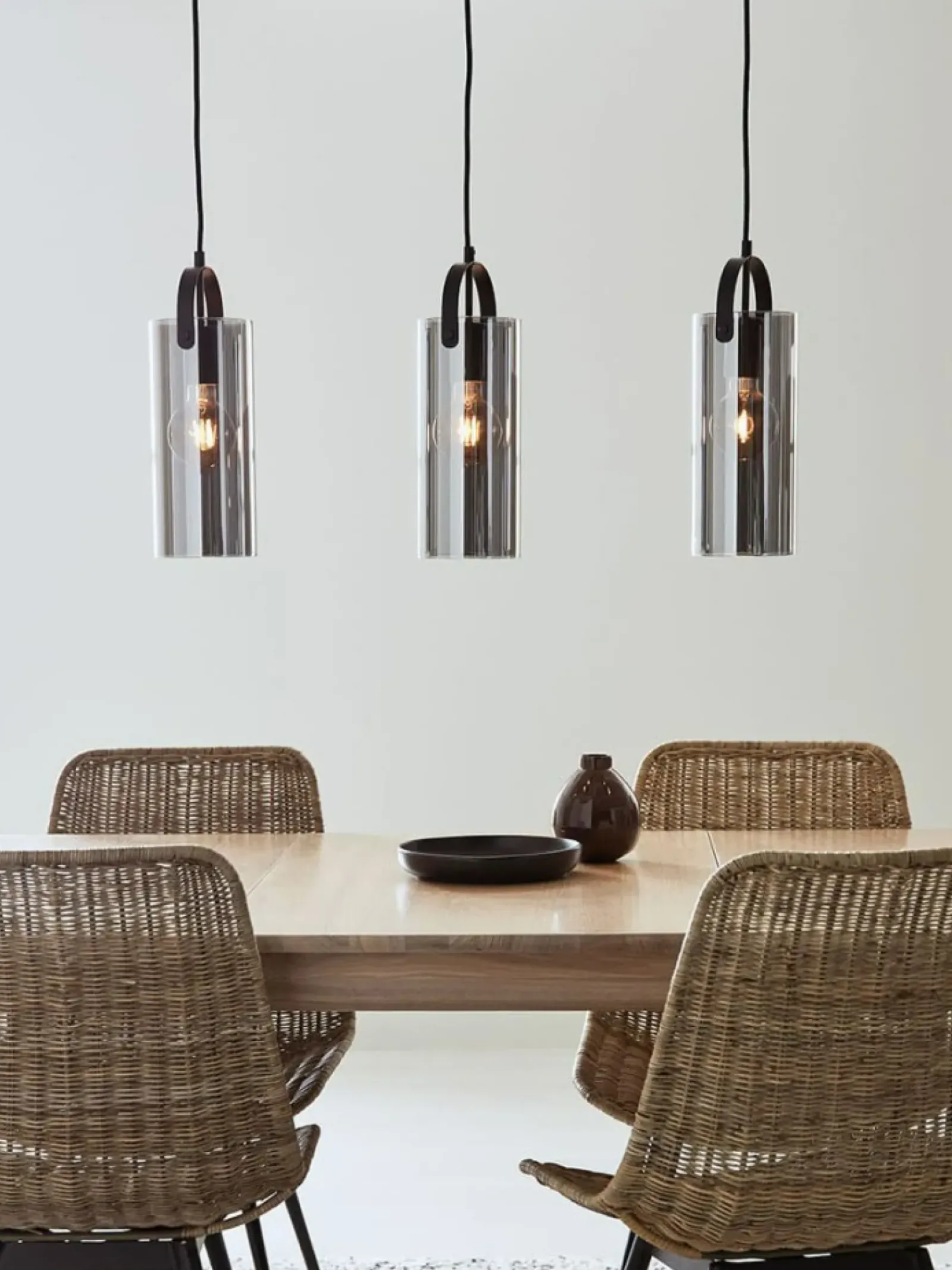 Sklep Kaja Lampa wisząca z trzema kloszami w kształcie tub 108219 | Kaja Flash Sale