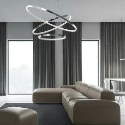 Sklep Kaja Lampa wisząca z trzema okręgami, do salonu ML7946 z serii ROTONDA | Kaja Oświetl Hot