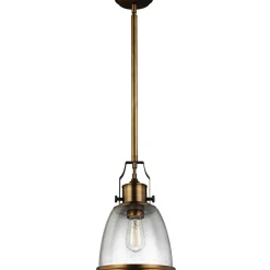 Sklep Kaja Lampa wisząca z unikalnym szkłem FE-HOBSON-P-M-AB z serii HOBSON* Randole Tradycyjne