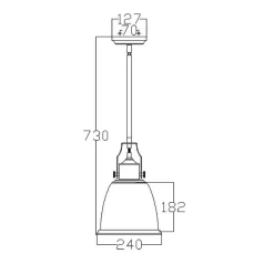 Sklep Kaja Lampa wisząca z unikalnym szkłem FE-HOBSON-P-M-AB z serii HOBSON* Randole Tradycyjne