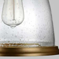 Sklep Kaja Lampa wisząca z unikalnym szkłem FE-HOBSON-P-M-AB z serii HOBSON* Randole Tradycyjne