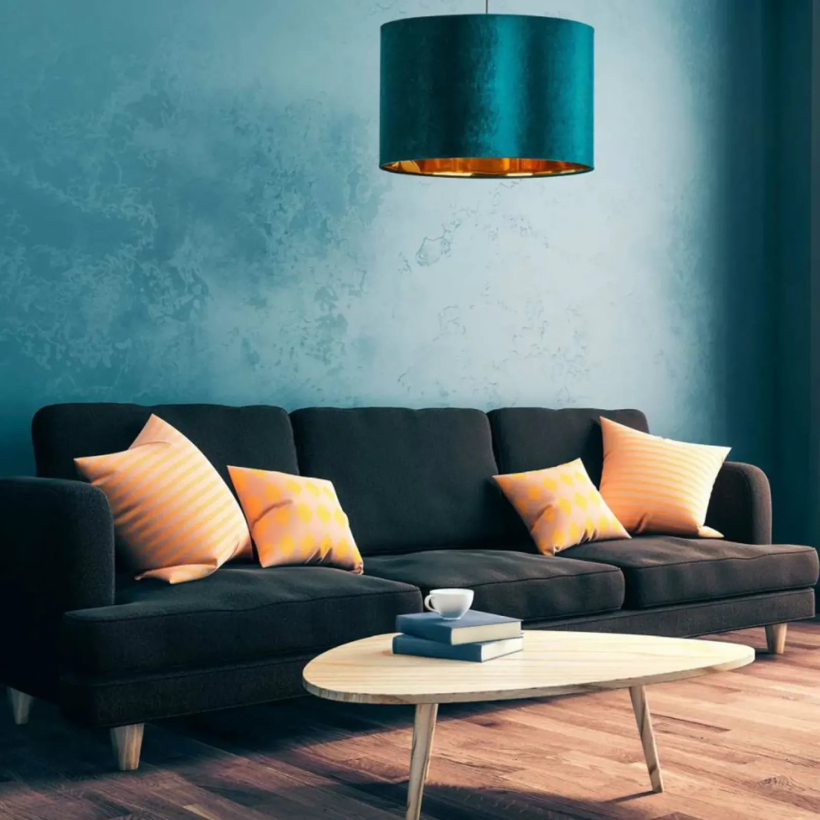 Sklep Kaja Lampa wisząca z welurowym abażurem TK 6169 TERCINO | Kaja Oświetlenie Flash Sale