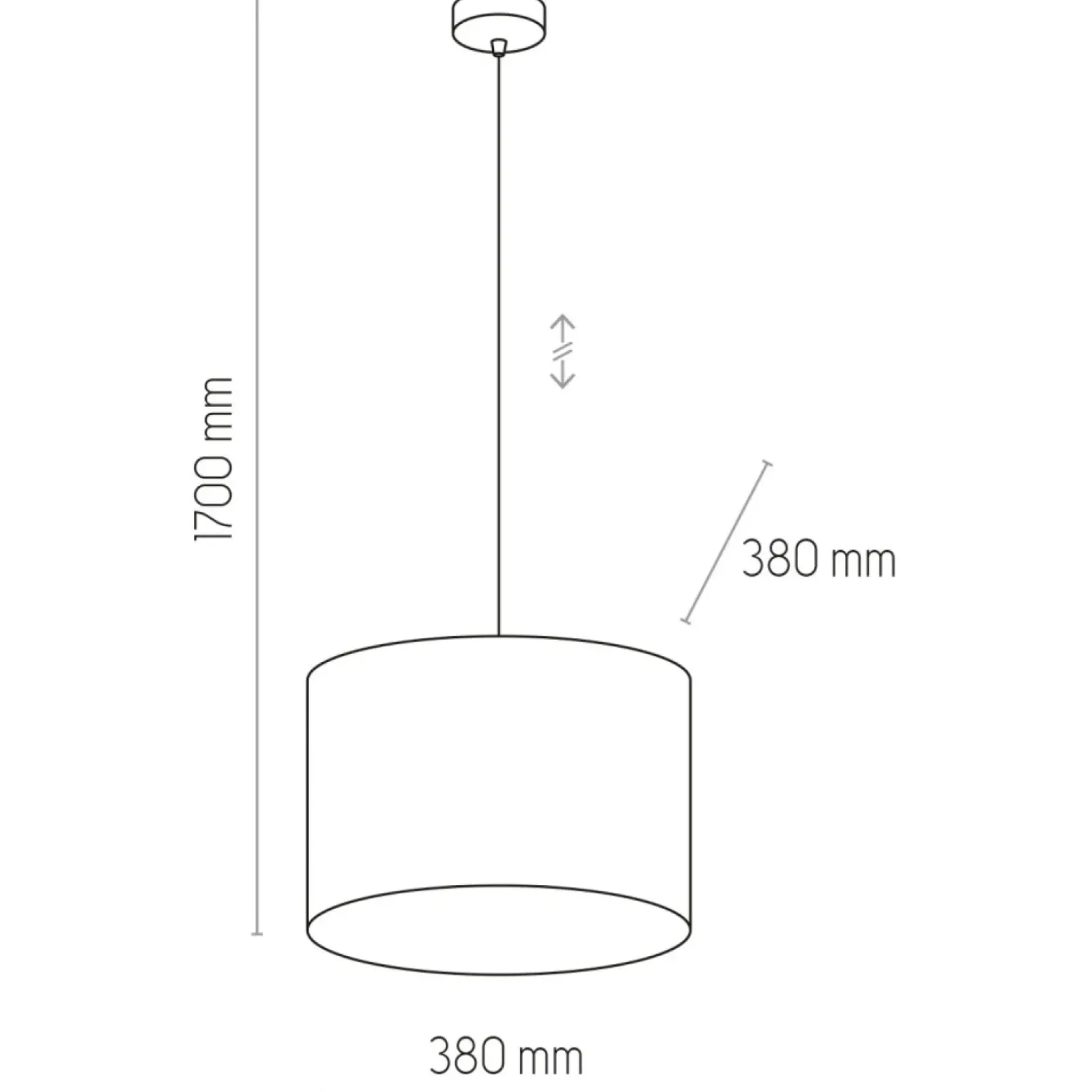 Sklep Kaja Lampa wisząca z welurowym abażurem TK 6169 TERCINO | Kaja Oświetlenie Flash Sale